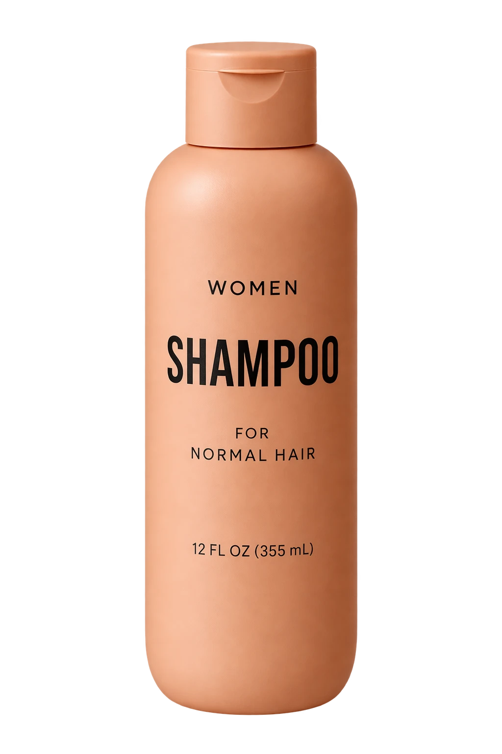 Flacone di shampoo isolato su sfondo trasparente