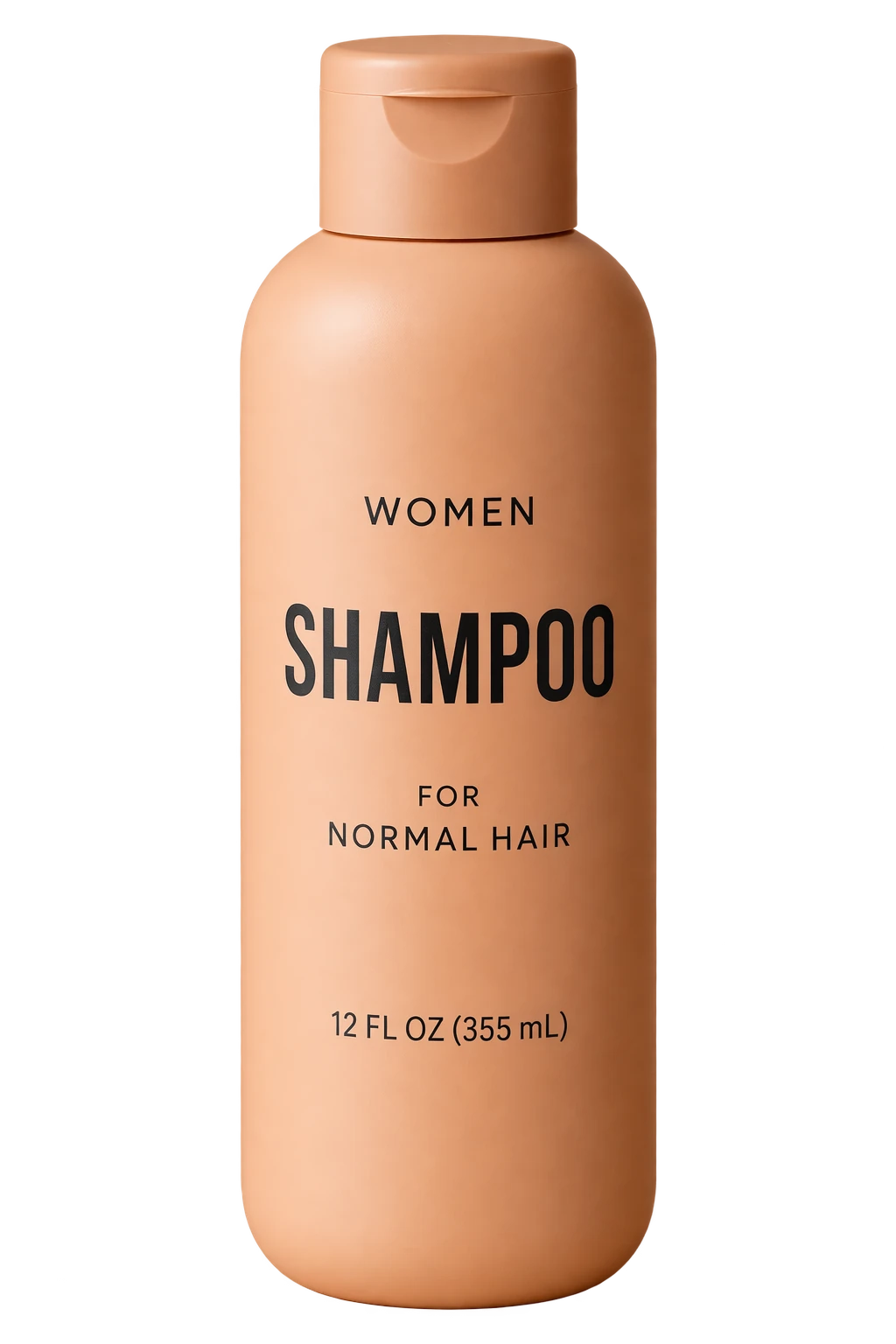 Flacone di shampoo isolato su sfondo trasparente