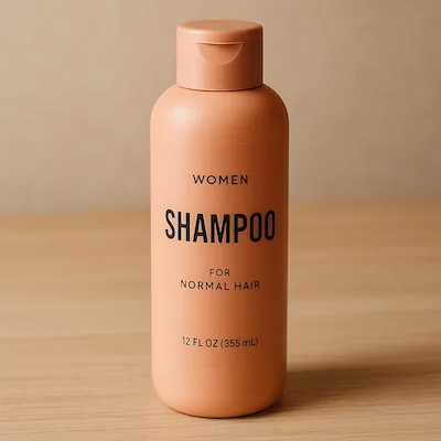Foto originale dello shampoo prima della rimozione dello sfondo